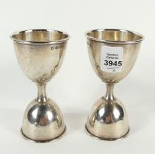 2 STERLING SILVER JIGGERS