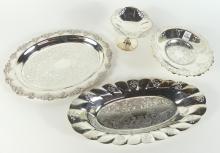 4 ANTIQUE DECORATIVE TABLEWARE ITEMS