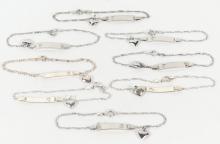 8 STERLING BRACELETS