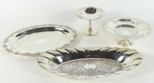 4 ANTIQUE DECORATIVE TABLEWARE ITEMS