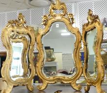 THREE-PANEL TABLE TOP MAKE-UP MIRROR