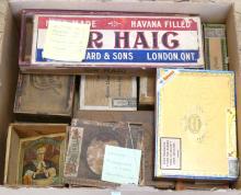 BOX LOT OF CIGAR BOXES