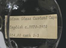 7 ANTIQUE CUSTARD CUPS