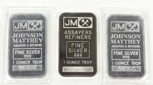 3 SILVER INGOTS - no tax