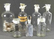 7 APOTHECARY JARS