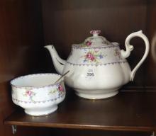 TEAPOTS, CREAM AND SUGARS