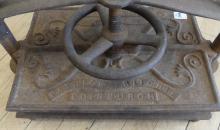 ANTIQUE CAST IRON BOOK PRESS