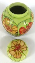 RARE MOORCROFT NASTURTIUM GINGER JAR & COVER