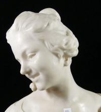 ART NOUVEAU MARBLE BUST