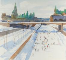 RIDEAU CANAL WATERCOLOUR