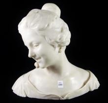 ART NOUVEAU MARBLE BUST