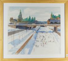 RIDEAU CANAL WATERCOLOUR