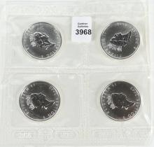 4 CANADIAN SILVER COINS - no tax