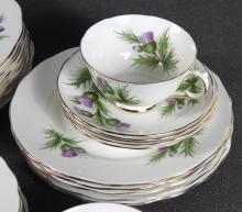 29-PIECE SCOTTISH THISTLE DINNER SET