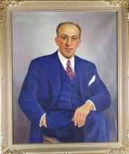 TWO LARGE PORTRAIT OIL PAINTINGS