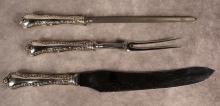 BIRKS STERLING HANDLED CARVING SET