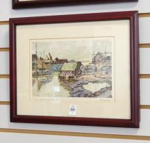 FOUR HORNYANSKY FRAMED PRINTS