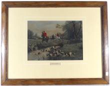 ANTIQUE HUNTING PRINT