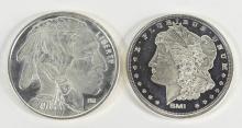 2 U.S. SILVER BULLION COINS - no tax