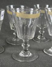 6 ANTIQUE WINE GOBLETS