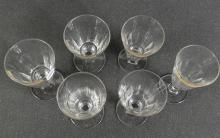 6 ANTIQUE WINE GOBLETS