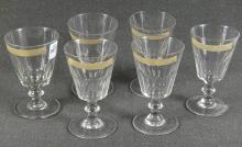 6 ANTIQUE WINE GOBLETS