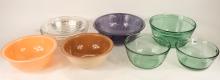 SEVEN GLASS MIXING BOWLS