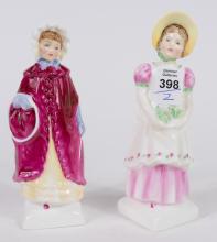 TWO ROYAL DOULTON "KATE GREENWAY" FIGURINES