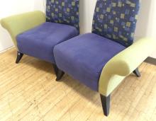 PAIR OF FUNKY ARMCHAIRS