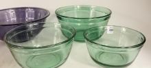 SEVEN GLASS MIXING BOWLS