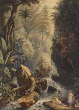 ANTIQUE GEORGE BAXTER OIL PRINT
