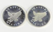 2 SILVER BULLION COINS - no tax