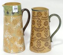 TWO ANTIQUE DOULTON PITCHERS