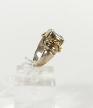 STERLING SILVER & GOLD RING