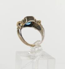 STERLING SILVER & GOLD RING