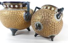PAIR ROYAL DOULTON JARDINIERES