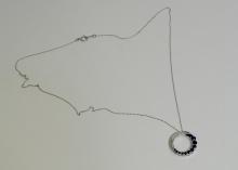 DIAMOND & SAPPHIRE PENDANT