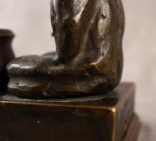 BRONZE "SNAKE CHARMER" SCULPTURE