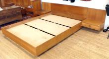 CANADIAN TEAK QUEEN SIZE BED