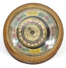 19TH CENTURY GERMAN SUNDIAL/COMPASS