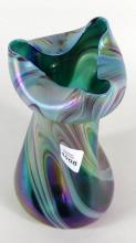 BOHEMIAN IRIDESCENT VASE