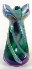 BOHEMIAN IRIDESCENT VASE