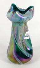 BOHEMIAN IRIDESCENT VASE