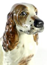 LARGE PORCELAIN DOG STATUE