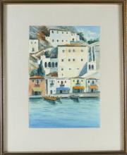 PAIR MEDITERRANEAN WATERCOLOURS