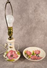 MOORCROFT LAMP AND BOWL