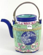 GLAZED YIXING TEAPOT
