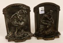 PAIR OF "THE THINKER" BOOKENDS