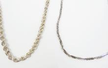 2 STERLING SILVER CHAINS