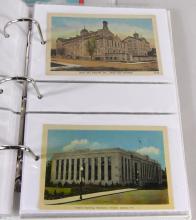 TWO ALBUMS OF POSTCARDS